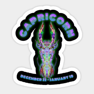 Capricorn 7b Black Sticker